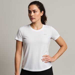 Reebok Tee Scoop Neck Short Sleeve White Medium